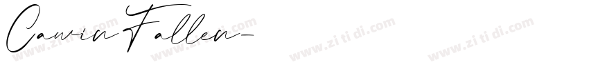Cawin Fallen字体转换
